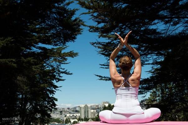 Yoga in San Francisco at the Park.