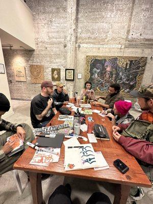 Shot from Maker Community a few weeks back. Artists shared stories and did vision board exercises with the Method Made Design Lab Team.