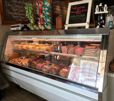 We offer a full service deli for fresh cut meat and cheese. Order by the slice or pound.