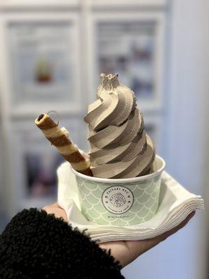 Hojicha soft serve