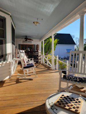 Part of the inviting porch