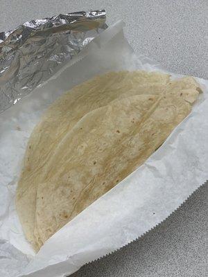 Side of flour tortillas