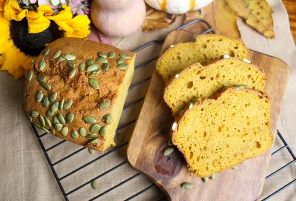 Pumpkin tea bread