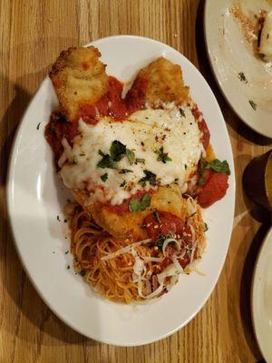 The Chicken Parmigiano at Nik's was perfect.