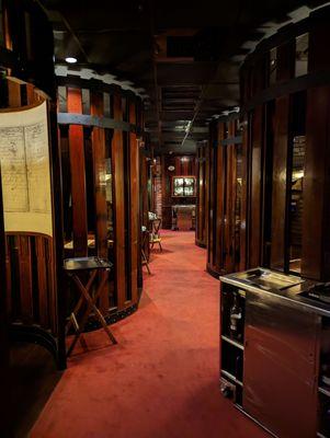 An absolute maze of individual barrel rooms. What a cool, unique space.