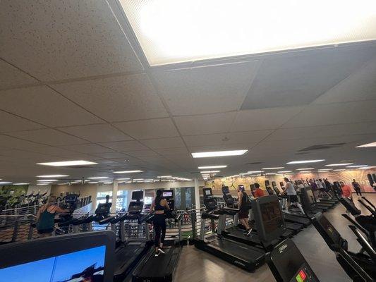 Upstairs cardio area