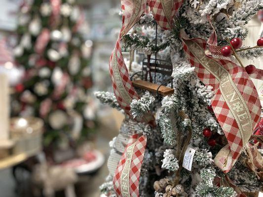 Christmas tree and holiday decor.  As the Holidays draw near, stop in to see our full display of wall art, ornaments, gift ideas & decor.