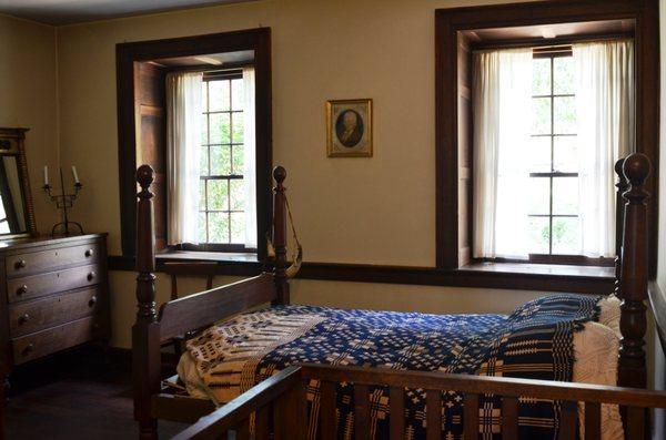 Daniel's bedroom was on the main floor.  It is here that he passed away on September 26, 1820.