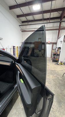 Nano ceramic window tints on a 2025 Tesla model y