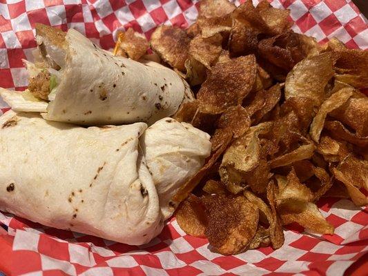 Down & Dirty Fried Chicken Strip Wrap