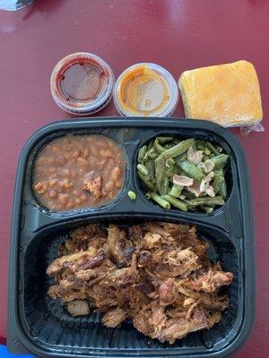 Pulled pork platter