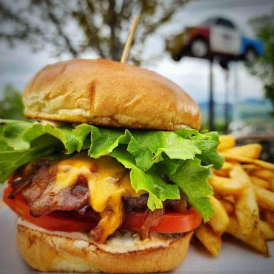 Burgers cooked to perfection!