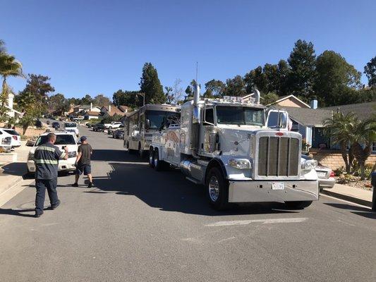 Dave did an amazing job putting in and removing this rig and Mtrhm in the city residential streets