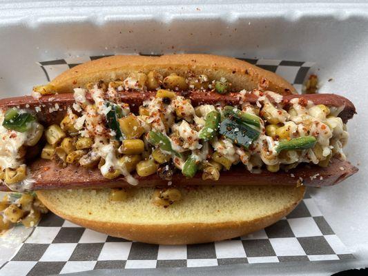 The Elote Dog