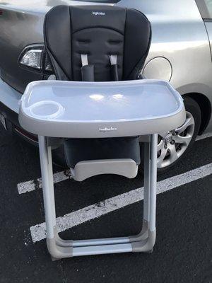 The high chair I drove from SF to sell