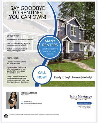 You may never know as a renter you can qualify !