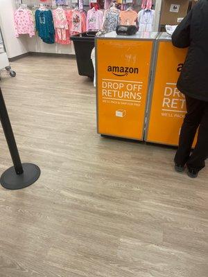 Amazon returns... back of the store to far left!