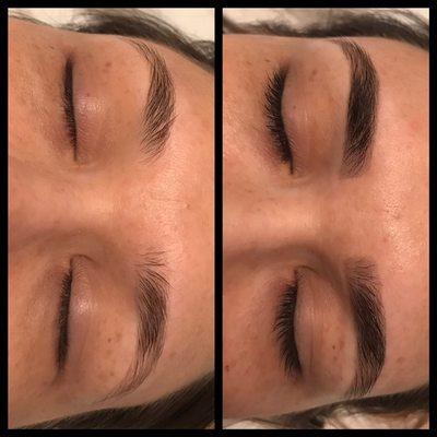 Eyebrow and eyelash tint