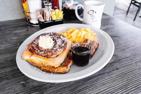 Cinnamon roll French toast