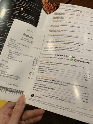 I ordered the vegan menu option, where it comes with vegan cheese, yet they charged me extra for it??