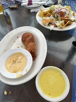 Pretzel braids and nachos