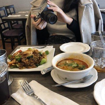 Pad thai and Tom Yum Soup!