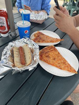 Pizza & hot dog