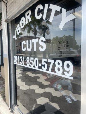 Ybor City Cuts window