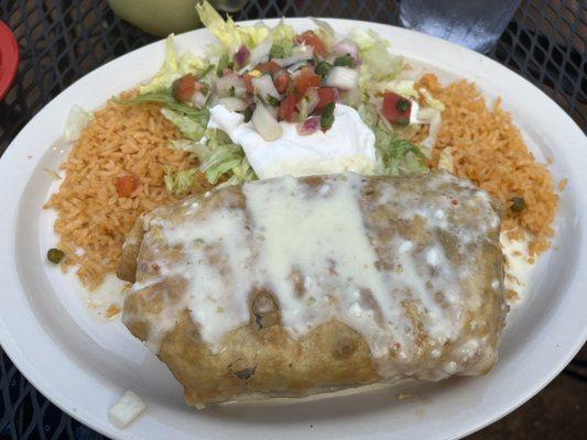 Shrimp Fajita Chimichanga