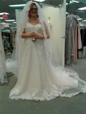 I sed yes to this beauty. I am so happy after my 3rd trip and 20 dresses later i found the one.