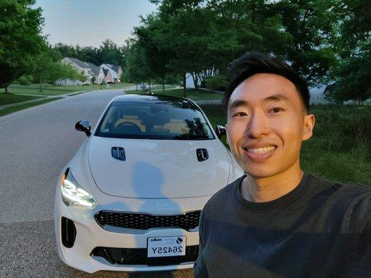 Harold got his Kia Stinger.