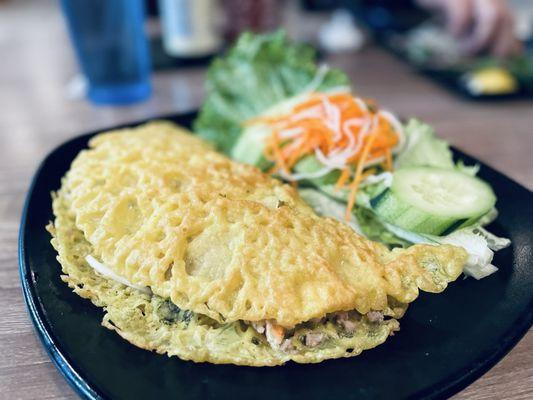 18. Bnh Xo (Pan-Fried Rice Flour Crepe)