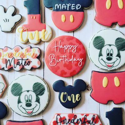 Mickey Mouse Birthday Cookies