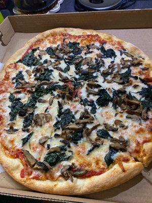 Spinach and mushroom