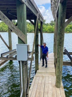 Boat dock inspection