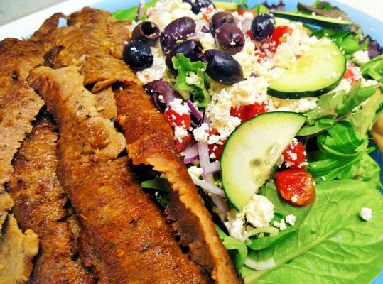 Greek Salad with Hand-Cut Gyro Meat