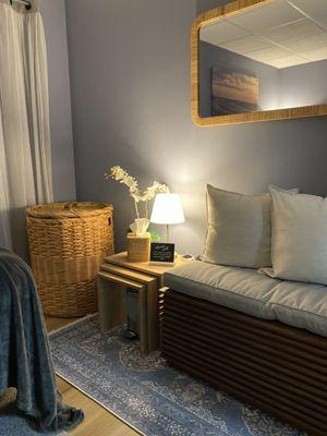 Our private treatment room 

Photos & Interior Design: Natalie Judge Art of Home @nataliejudge_artofhome