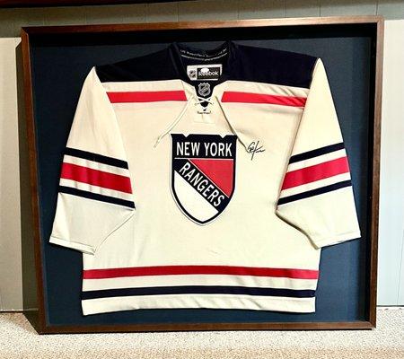 Signed Rangers Jersey #customframed #nyrangers #nyrangershockey #nhl #nhlhockey #nhlplayoffs