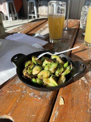 Brussel sprouts with Sriracha honey