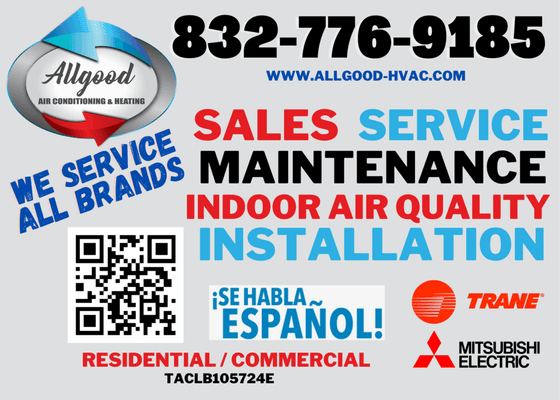 Call us today. We have technicians available and ready. 832-776-9185.