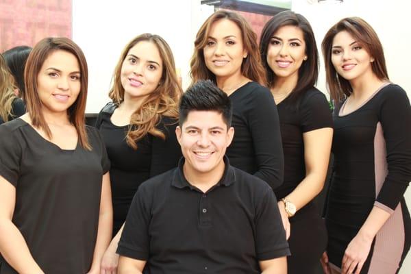 Hair and Make-Up Team: L to R:  Ana Harris, Veronica Rivera, Ana Valdez, Alejandra Corrrales, Abigail Urias, Arturo Alatorre  Sergio missing