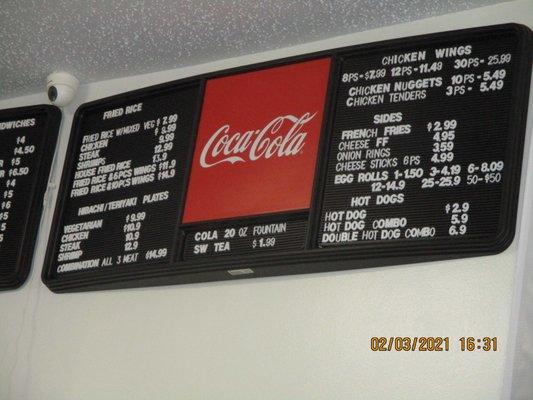 Mama's Famous Subs: Additional menu options.