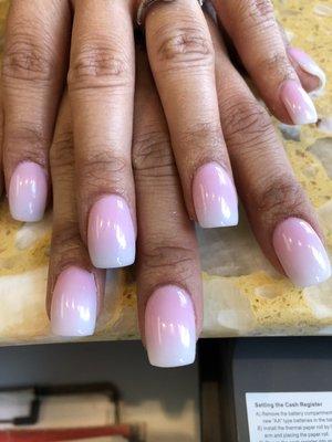 Solar pink & white ombré!