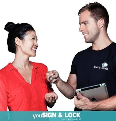 youLOCK - sign a bit of paperwork, lock it up, and your work is done.