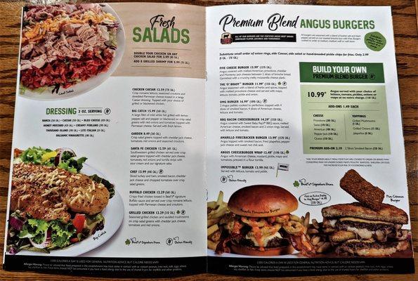 This is the sixth and seventh pages of the menu.  Photo taken August 24, 2022.