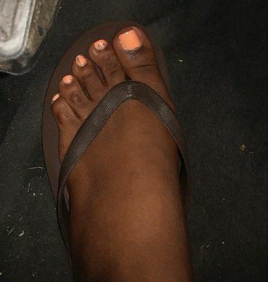 Pedicure 2 weeks later...