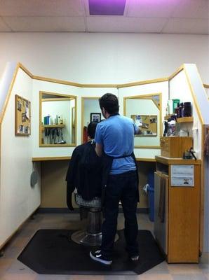 Dan giving a trim