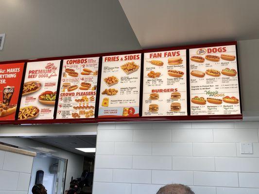 Menu board