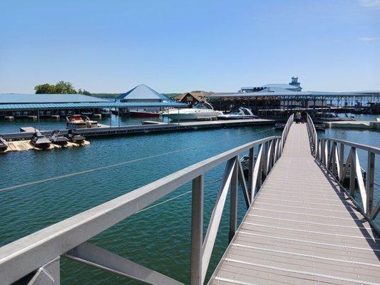 Walkway to the restaurant