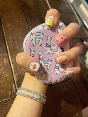 Gel nail design